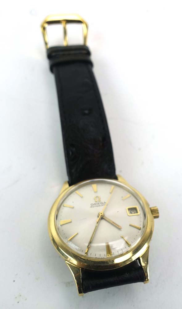 A gentleman's gold plated automatic wristwatch by Omega, - Image 2 of 4