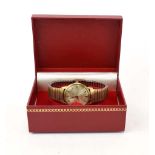 A gentleman's gold plated automatic wristwatch by Omega,