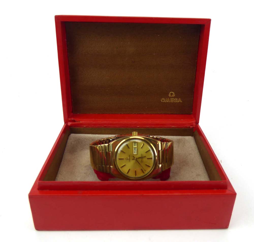 A gentleman's gold plated automatic 'Seamaster' wristwatch by Omega, - Image 3 of 6