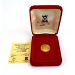 A Pobjoy Mint 22ct Isle of Man sovereign dated 1981 commemorating the wedding of The Prince of