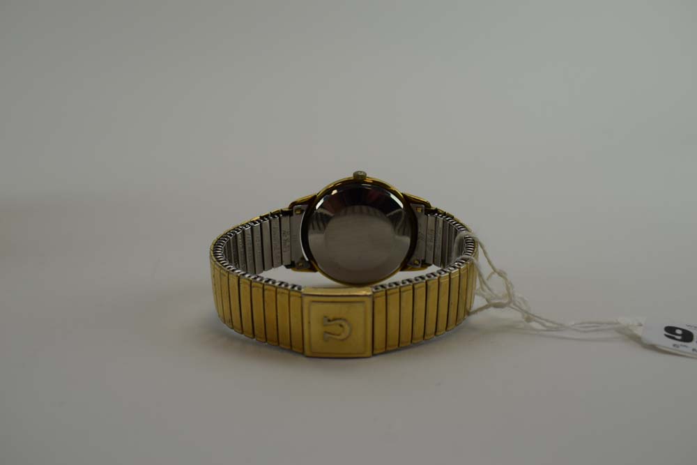 A gentleman's gold plated automatic wristwatch by Omega, - Image 7 of 7