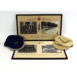 A framed pair of photographs relating to the City of Cambridge Rowing Club First Boat 1951,