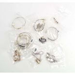 A selection of silver and metalware bangles and bracelets of varying designs (approximately 16)