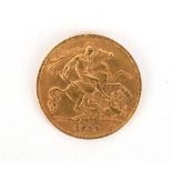 A half sovereign dated 1911