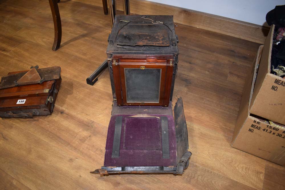 A Watson & Son mahogany and leather bellows camera, - Image 5 of 5