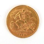 A half sovereign dated 1910