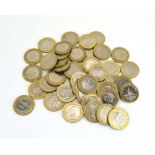 Forty-three collectable £2 coins including Commonwealth Games,