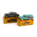 Two boxed Dinky Toys models including a 150 Rolls-Royce Silver Wraith and a 173 Nash Rambler