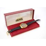 A ladies gold plated automatic 'De Ville' wristwatch by Omega,