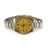 A gentleman's gold plated automatic 'Seamaster Cosmic 2000' wristwatch by Omega,