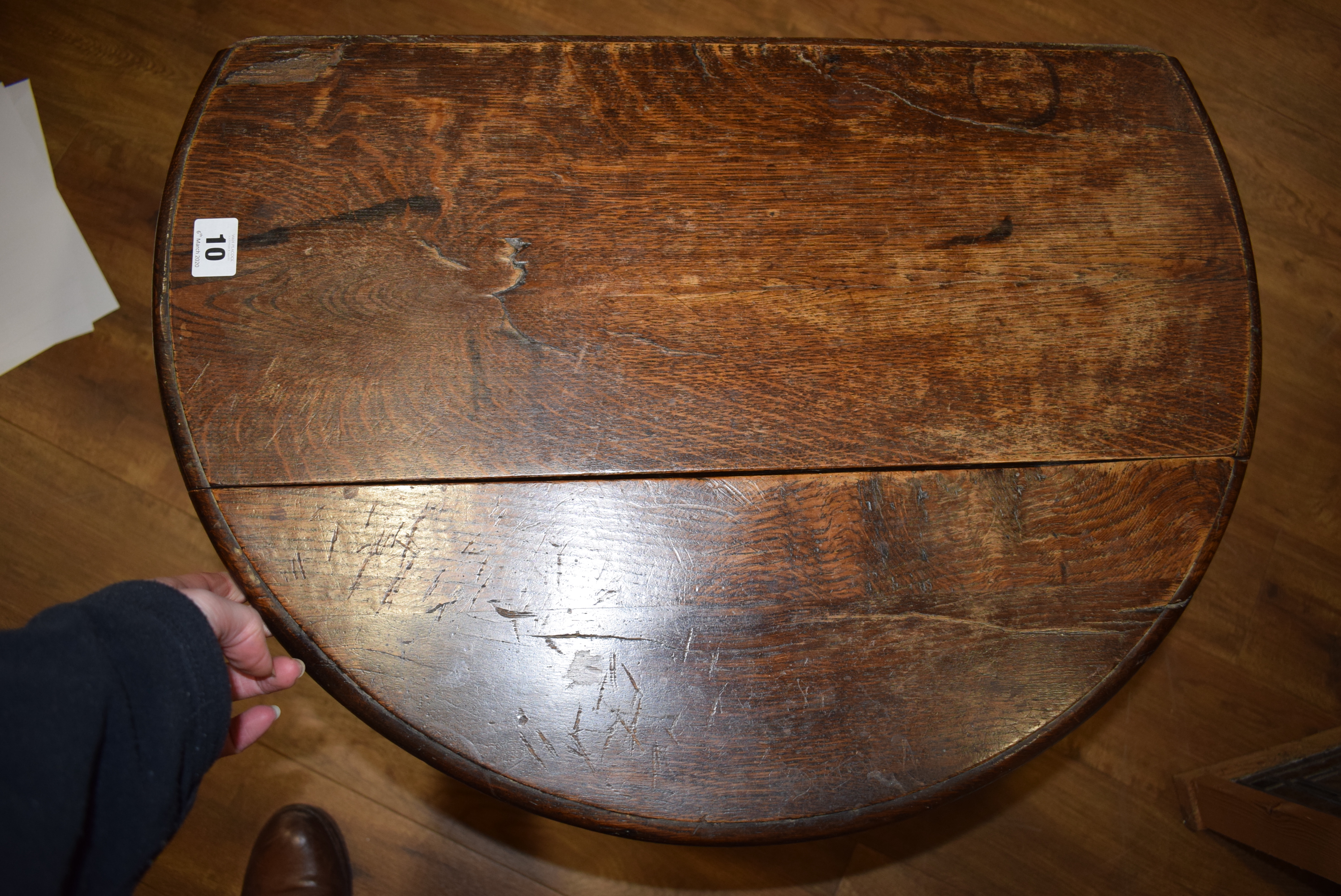 A 17th century and later oak table/joint stool, - Image 13 of 14