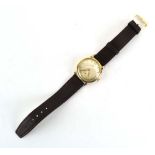 A gentleman's gold plated automatic wristwatch by Omega,