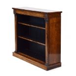 A 19th century rosewood bookcase,