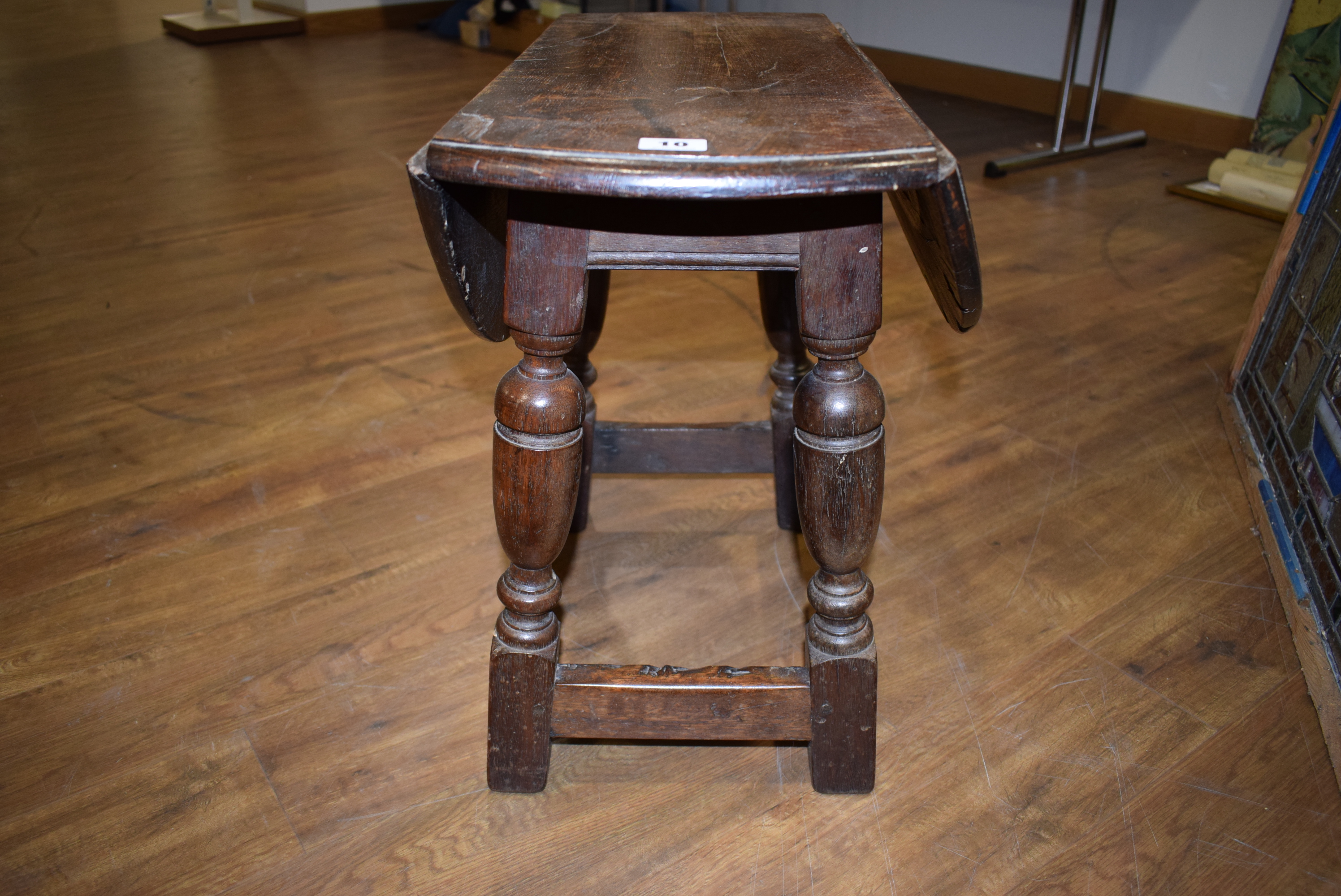 A 17th century and later oak table/joint stool, - Image 11 of 14