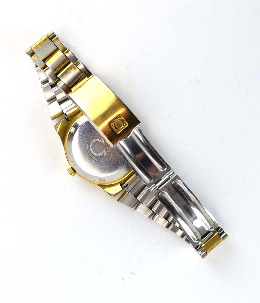 A gentleman's gold plated automatic wristwatch by Omega, - Image 2 of 3