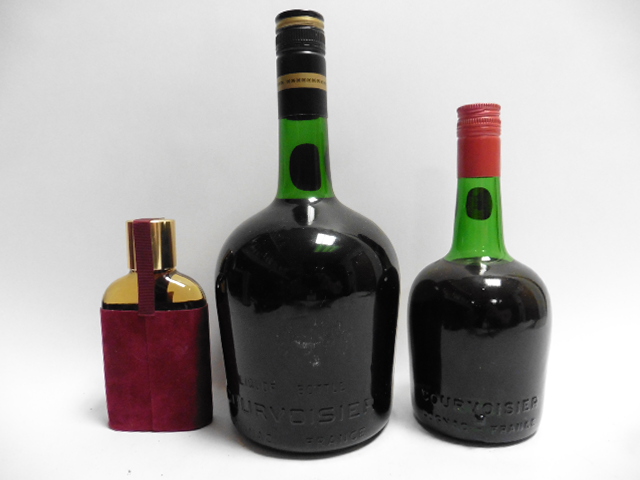 3 various bottles, 1x Courvoisier VSOP Quart Liqueur Cognac circa 1960's no strength stated, - Image 2 of 2