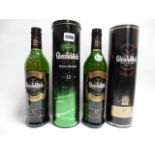 2 bottles of Glenfiddich 12 year old Special Reserve Single Malt Scotch Whisky with carton/tin,