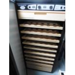 A Transtherm Cottage 3 temperature Wine storage unit with wooden drawers & 2 keys,