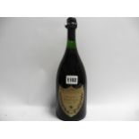 An old bottle of Moet et Chandon Dom Perignon Vintage 1955 Champagne