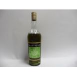 An old bottle of Chartreuse Green Liqueur cicra 1960s/1970s 96 proof 24 fl oz (Note ullage mid