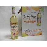 12 bottles of Echofalls Friut Fusion white wine with Peach and Mango