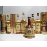 6 various bottles of Bell's Scotch Whisky, 2x 8 year old with tins 40% 70cl, 1x Original 40% 70cl,