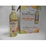 12 bottles of Echofalls Friut Fusion white wine with Peach and Mango