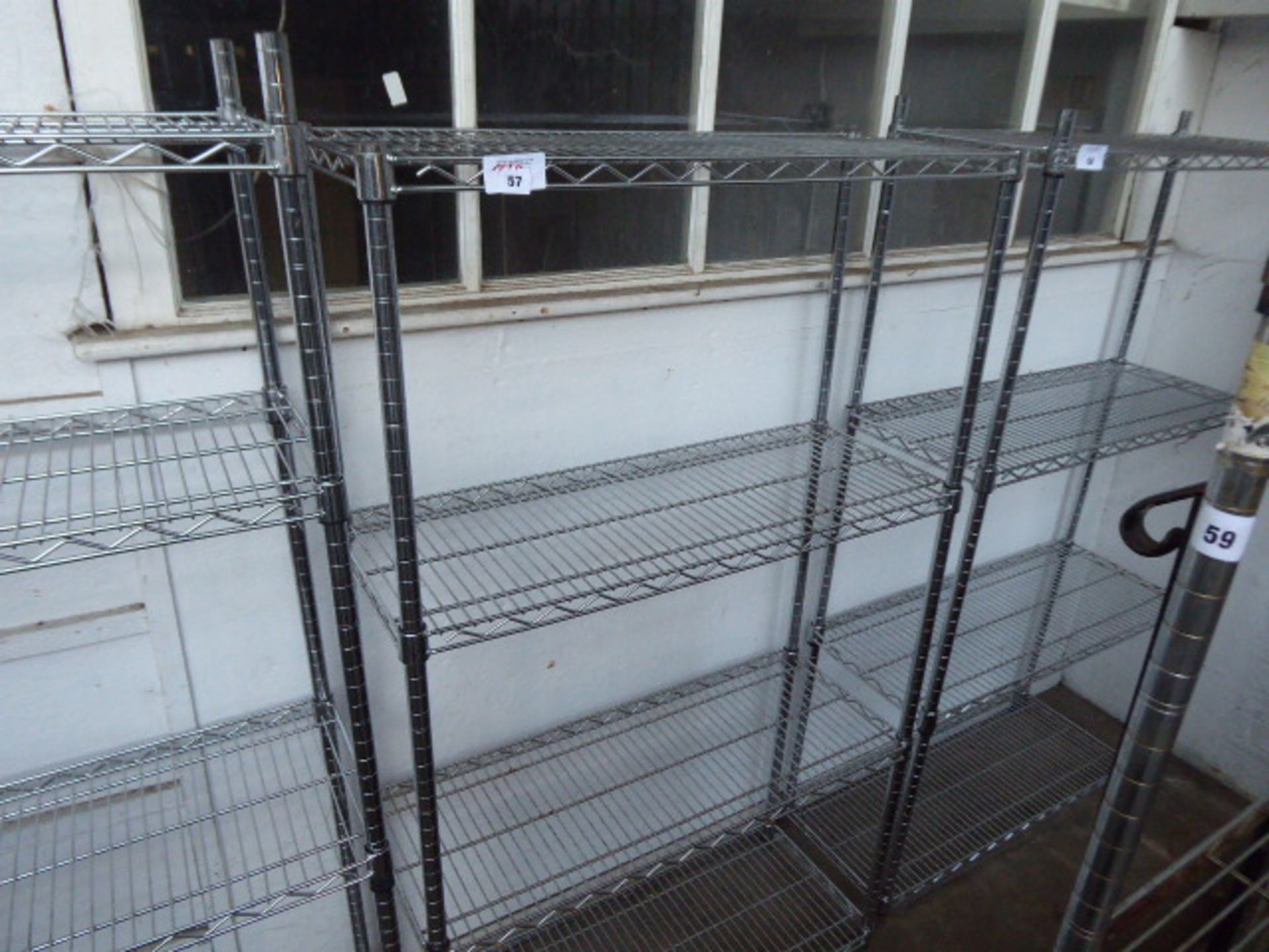 (225) 90cm Stainless steel 4 tier pot rack