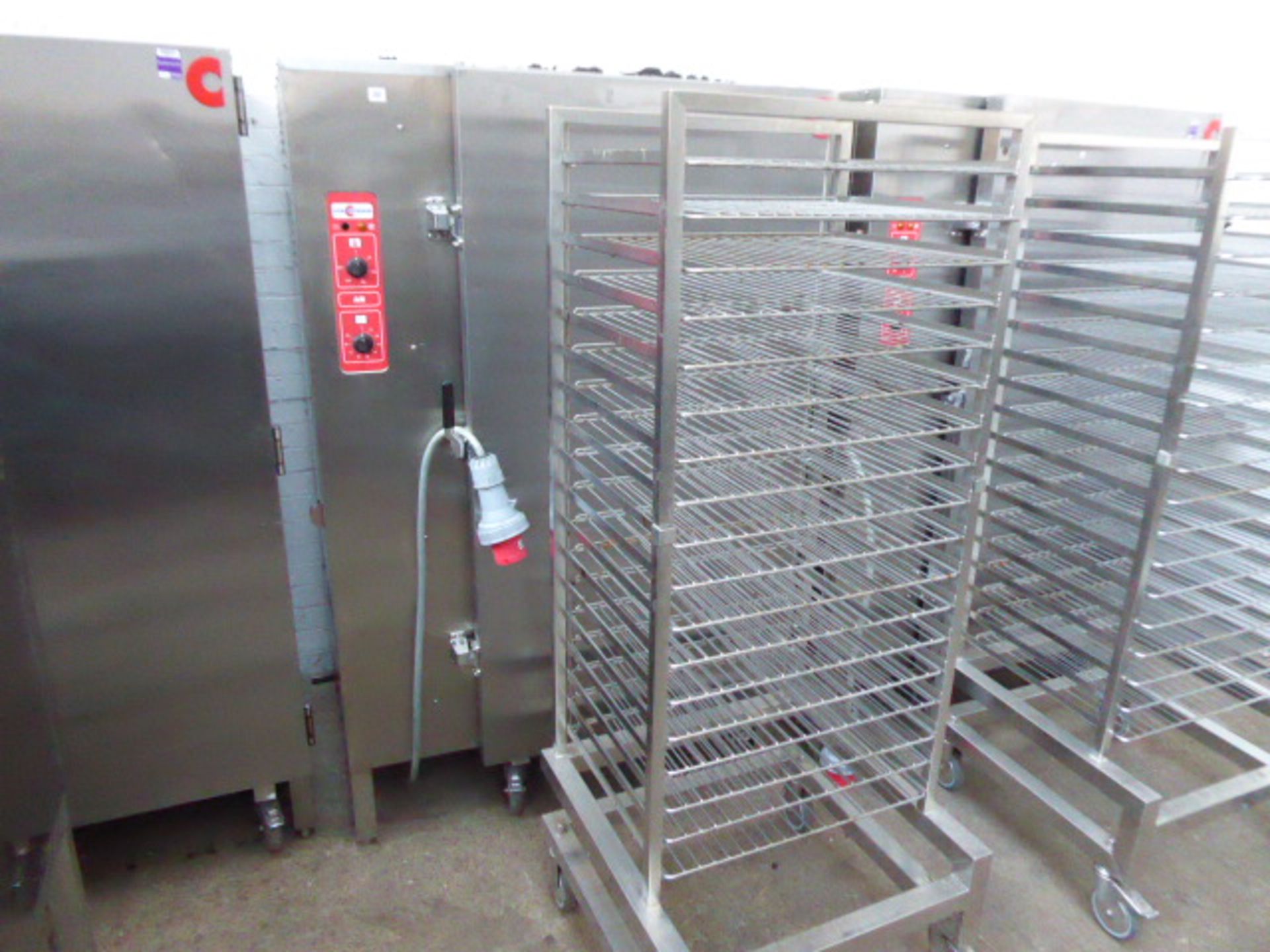 110cm Convotherm regeneration oven with 18 tray walk in trolley plus a spare trolley 3 phase - Image 3 of 3