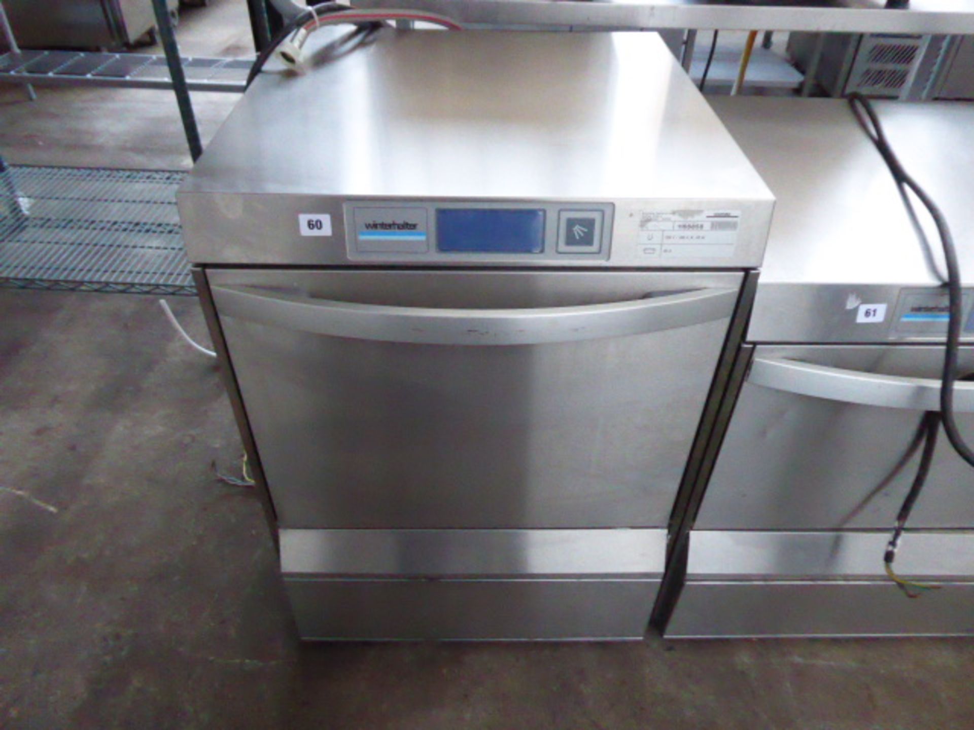 60cm Winterhalter model UC-L under counter drop front dishwasher with digital display