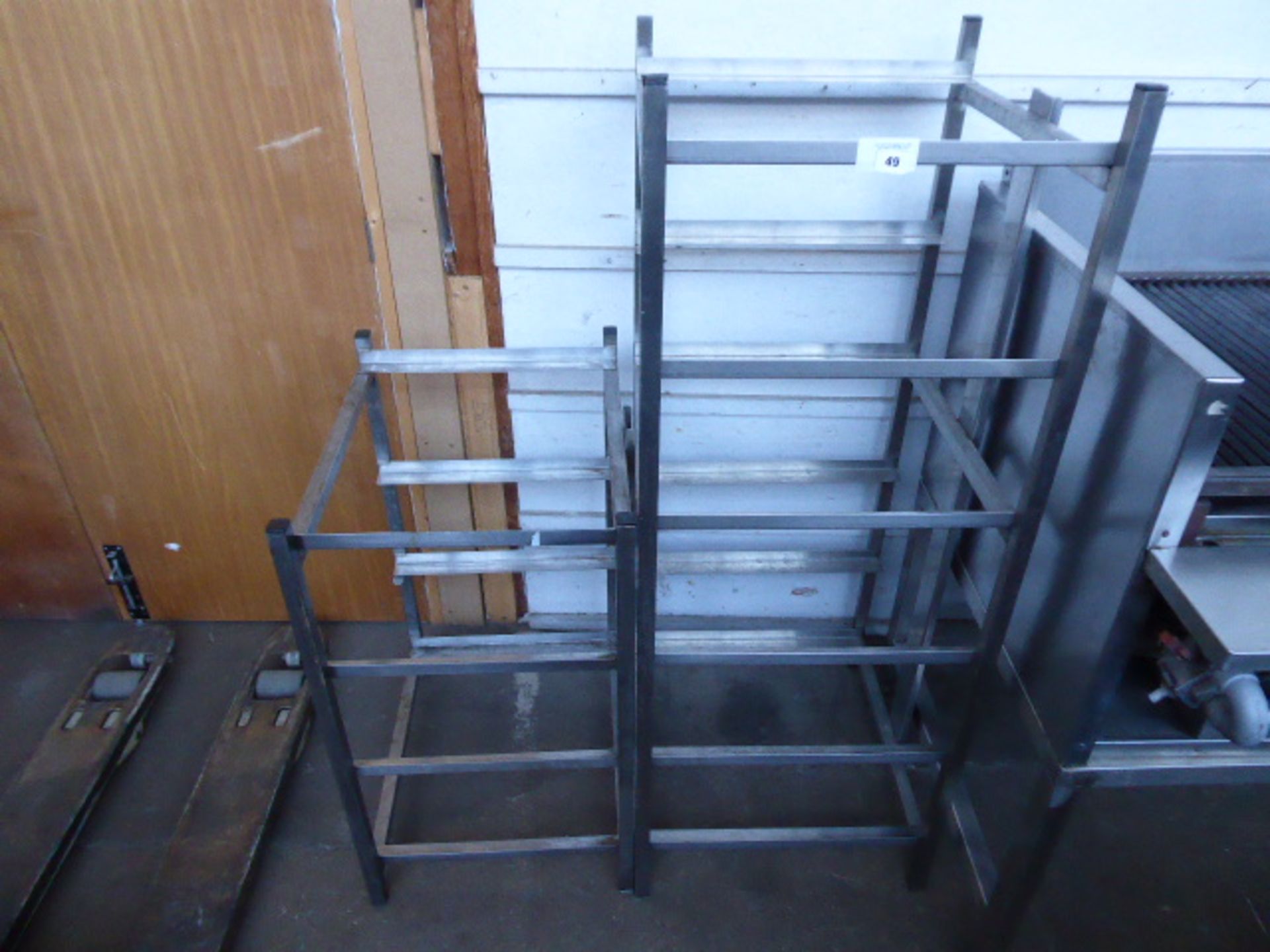 (27) 2 Stainless steel dishwasher tray racks