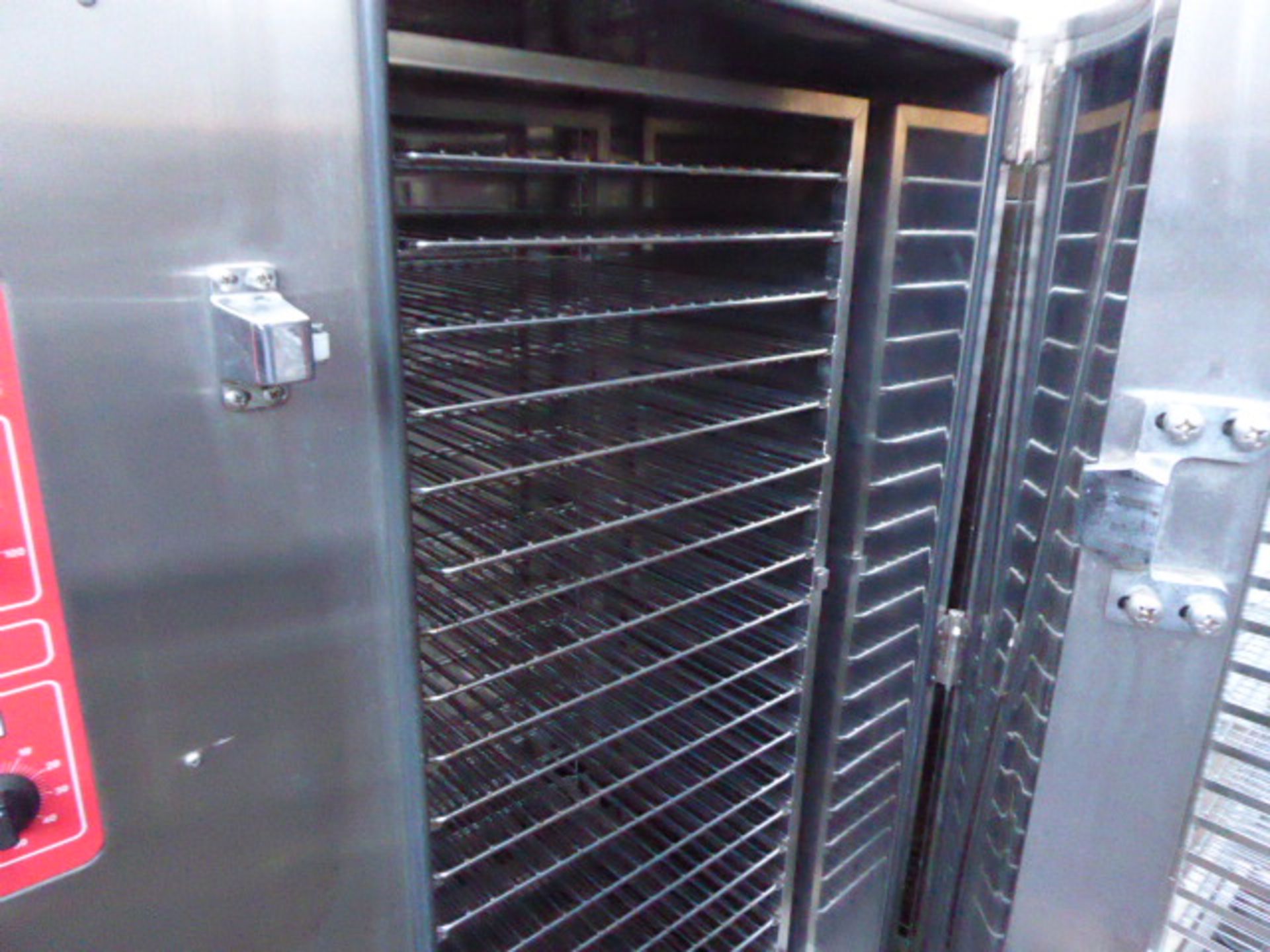 110cm Convotherm regeneration oven with 18 tray walk in trolley plus a spare trolley 3 phase - Image 2 of 3