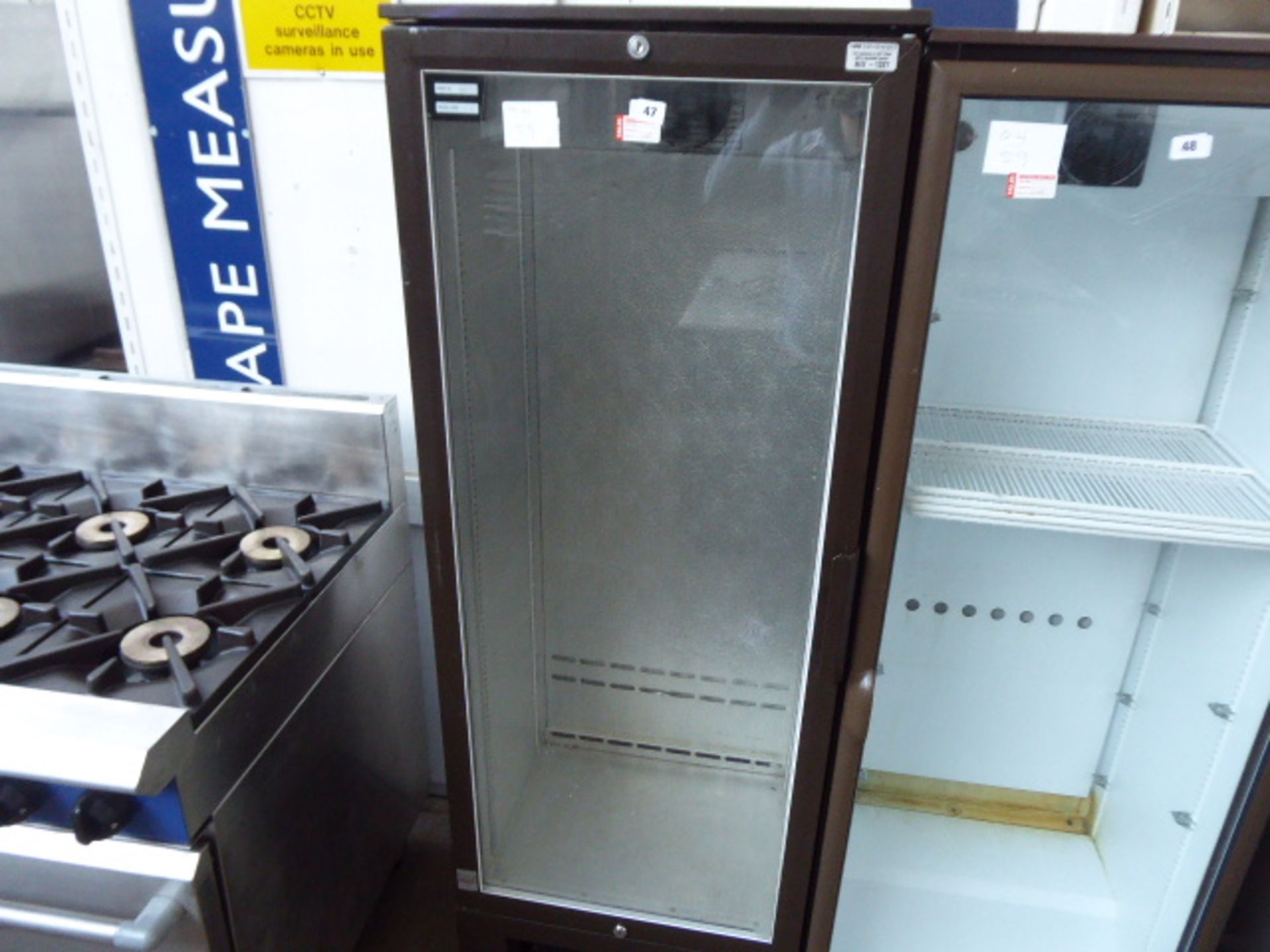 (71) 60cm Osborne single door display fridge (failed electrical test)