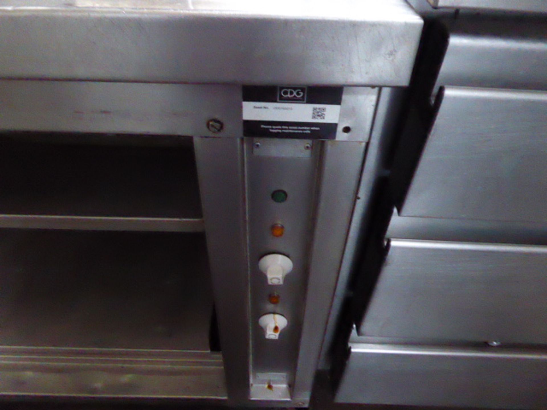 160cm mobile chef's pass no doors, 2 shelves - Image 3 of 3