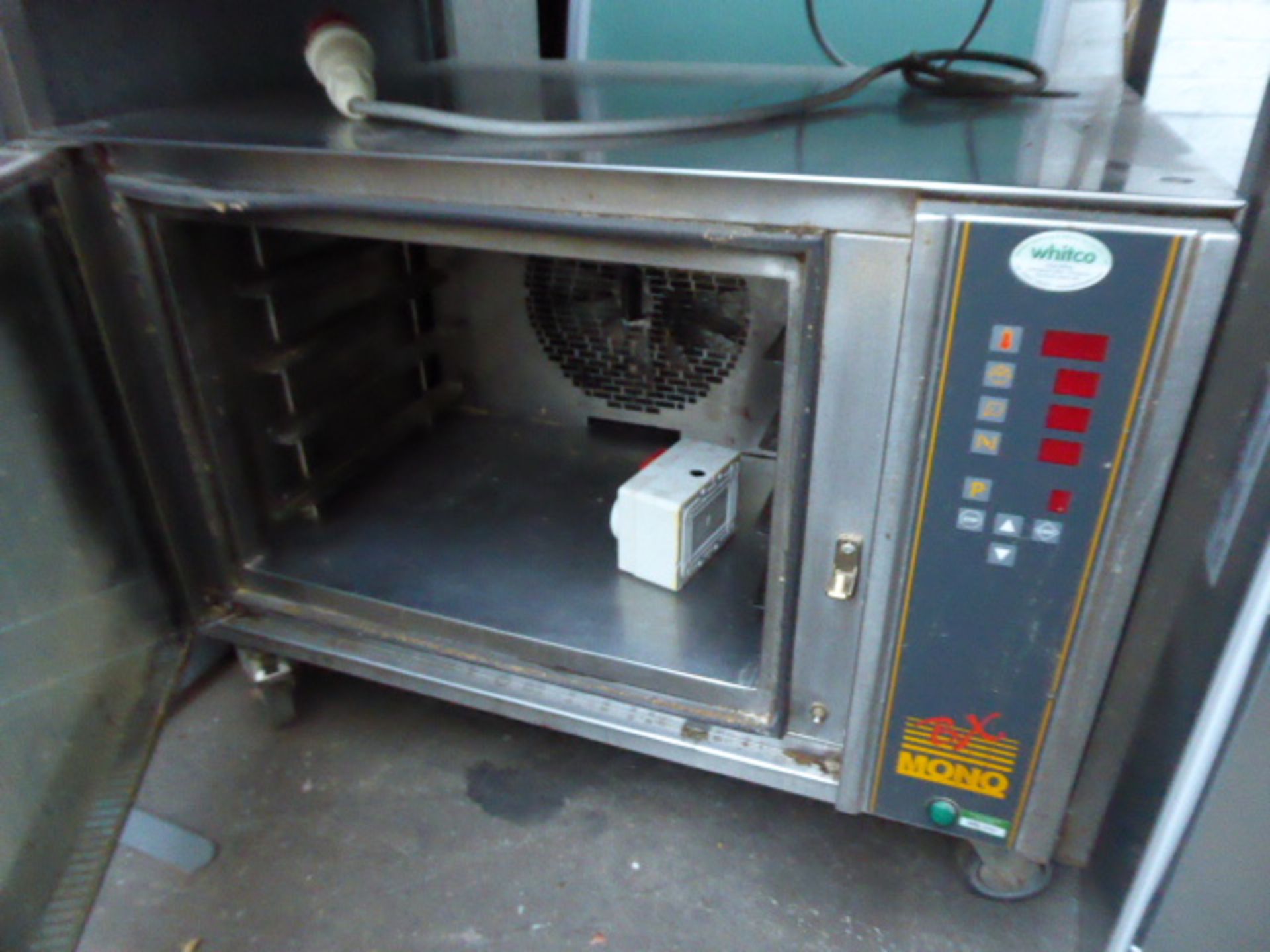 100cm Mono BX bake off double stack oven set with a mobile trolley 3 phase electric - Image 3 of 3