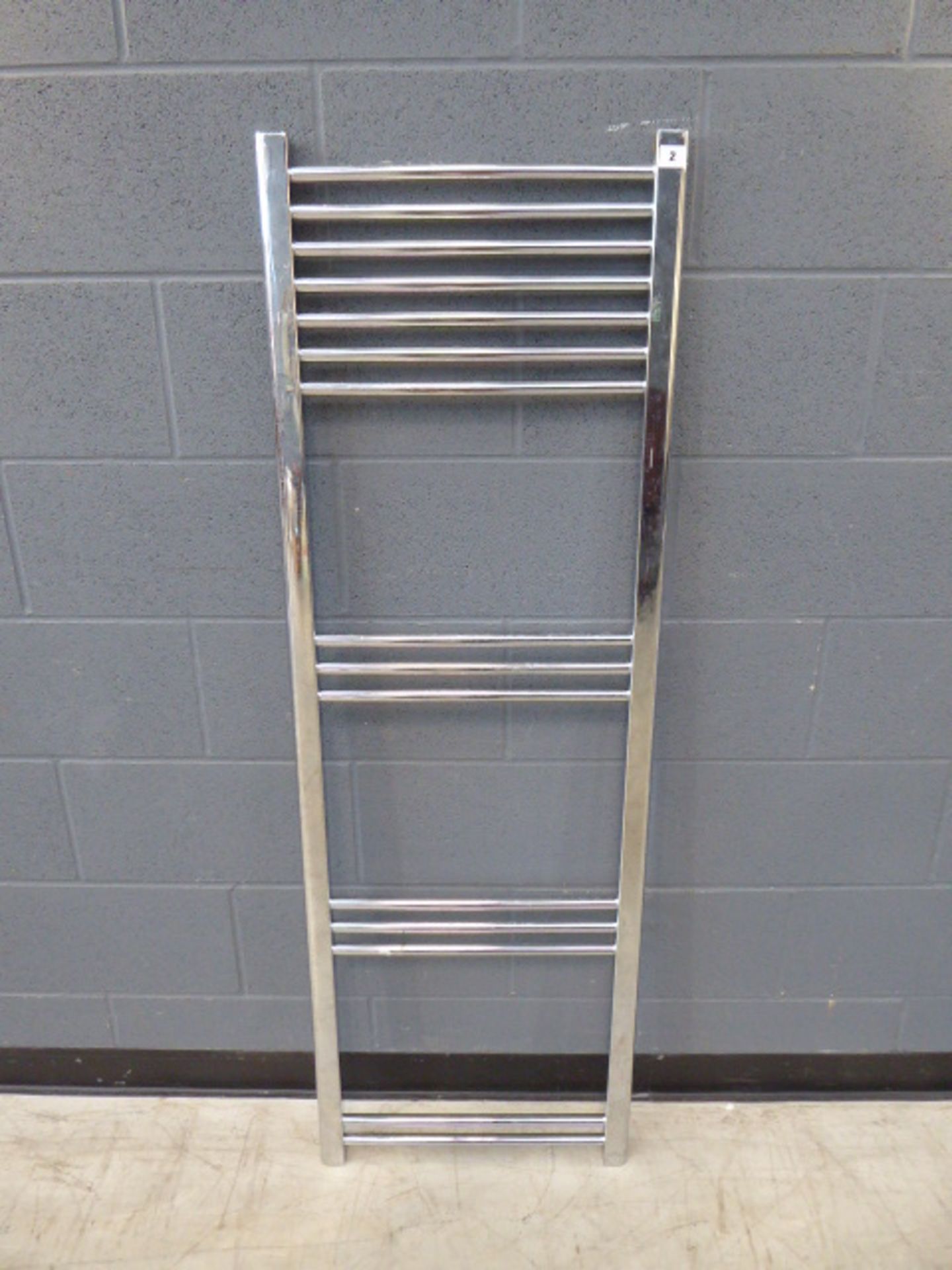 Chromium towel rail