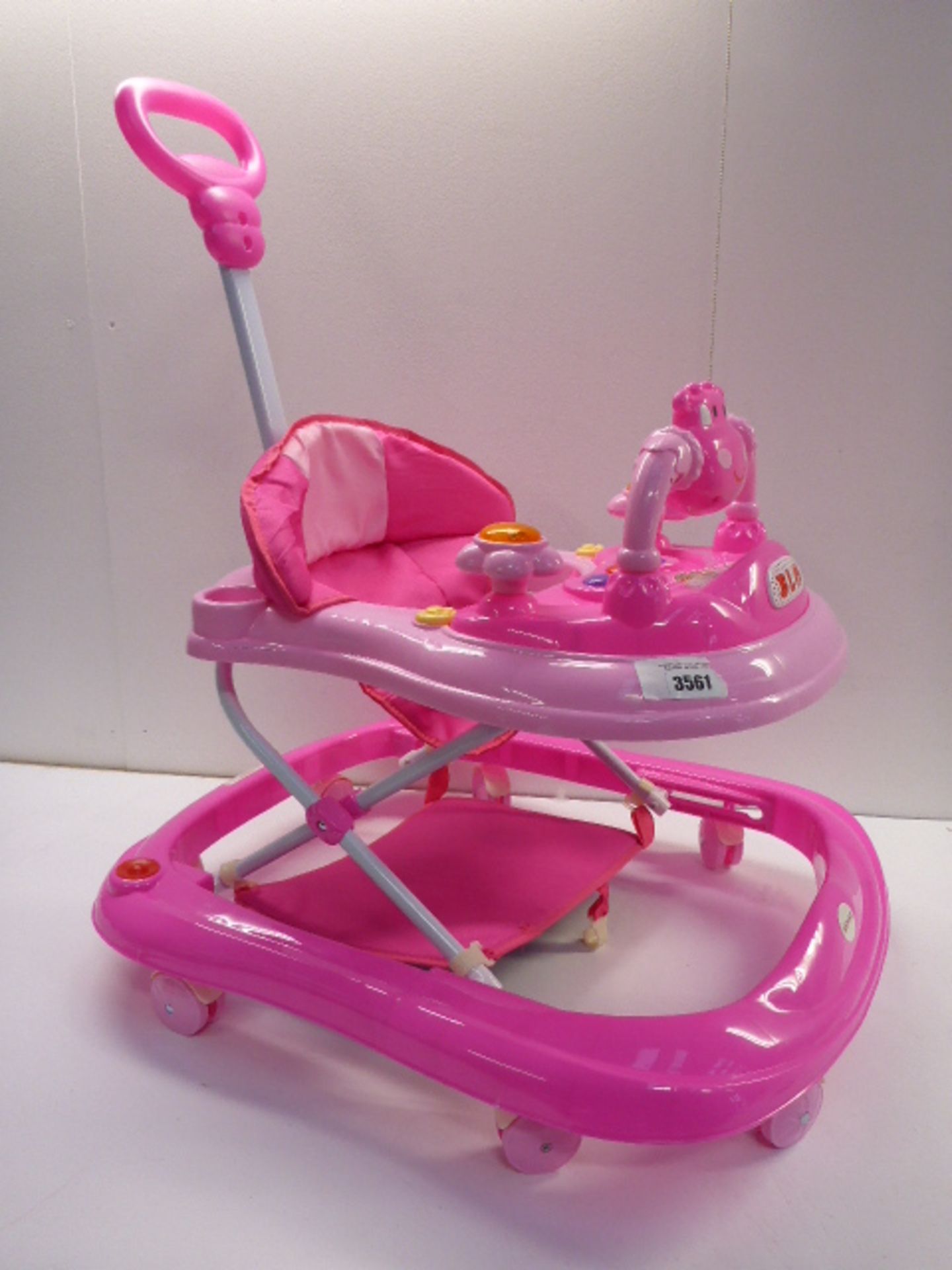 Pink baby walker