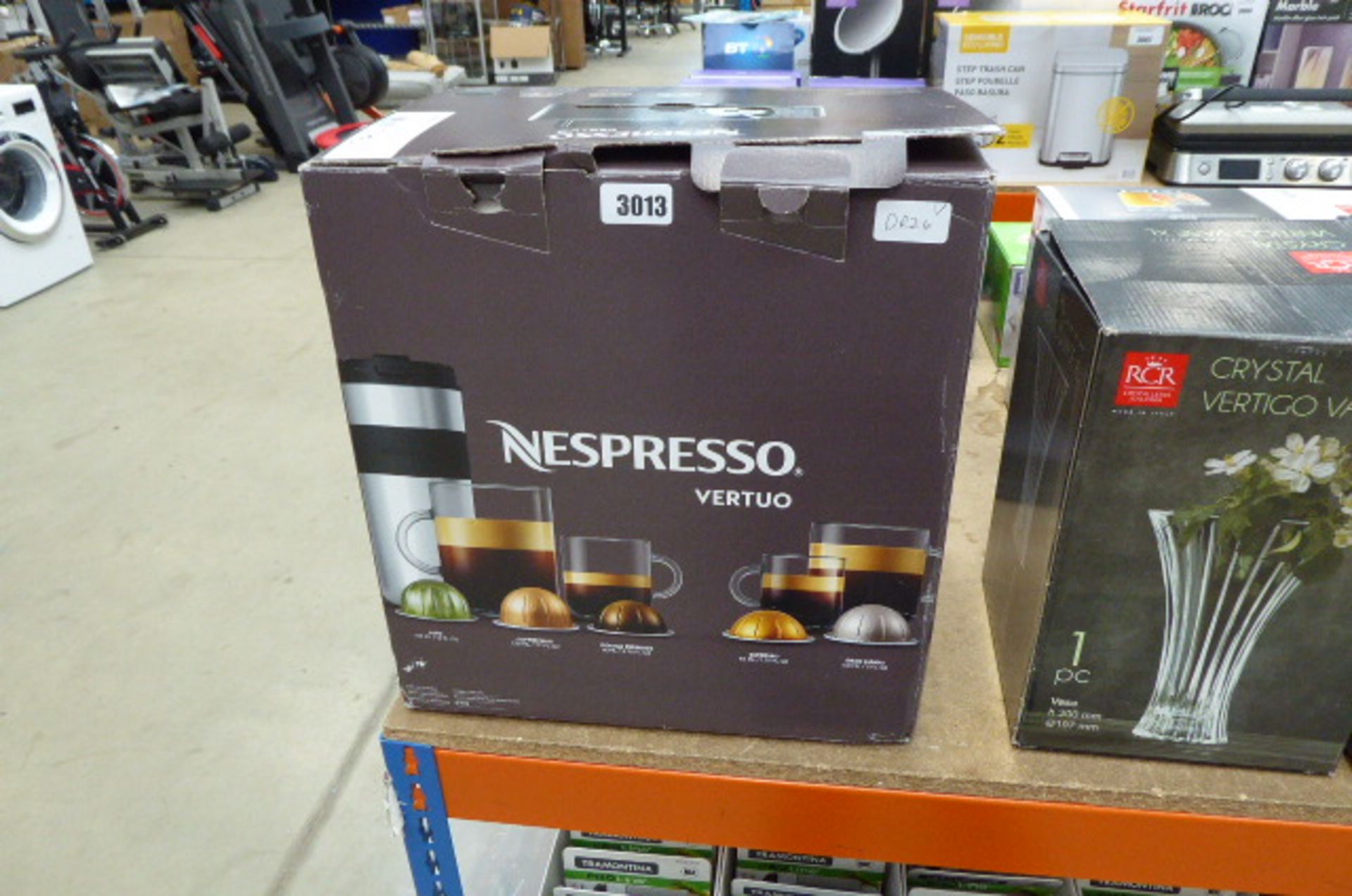 Boxed Nespresso coffee machine