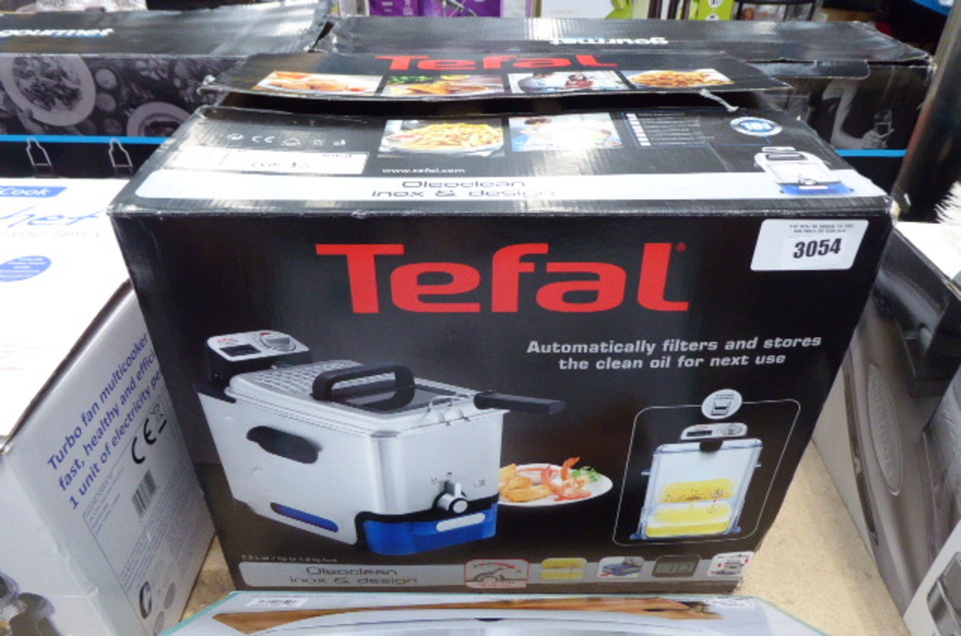 Boxed Tefal filter fryer