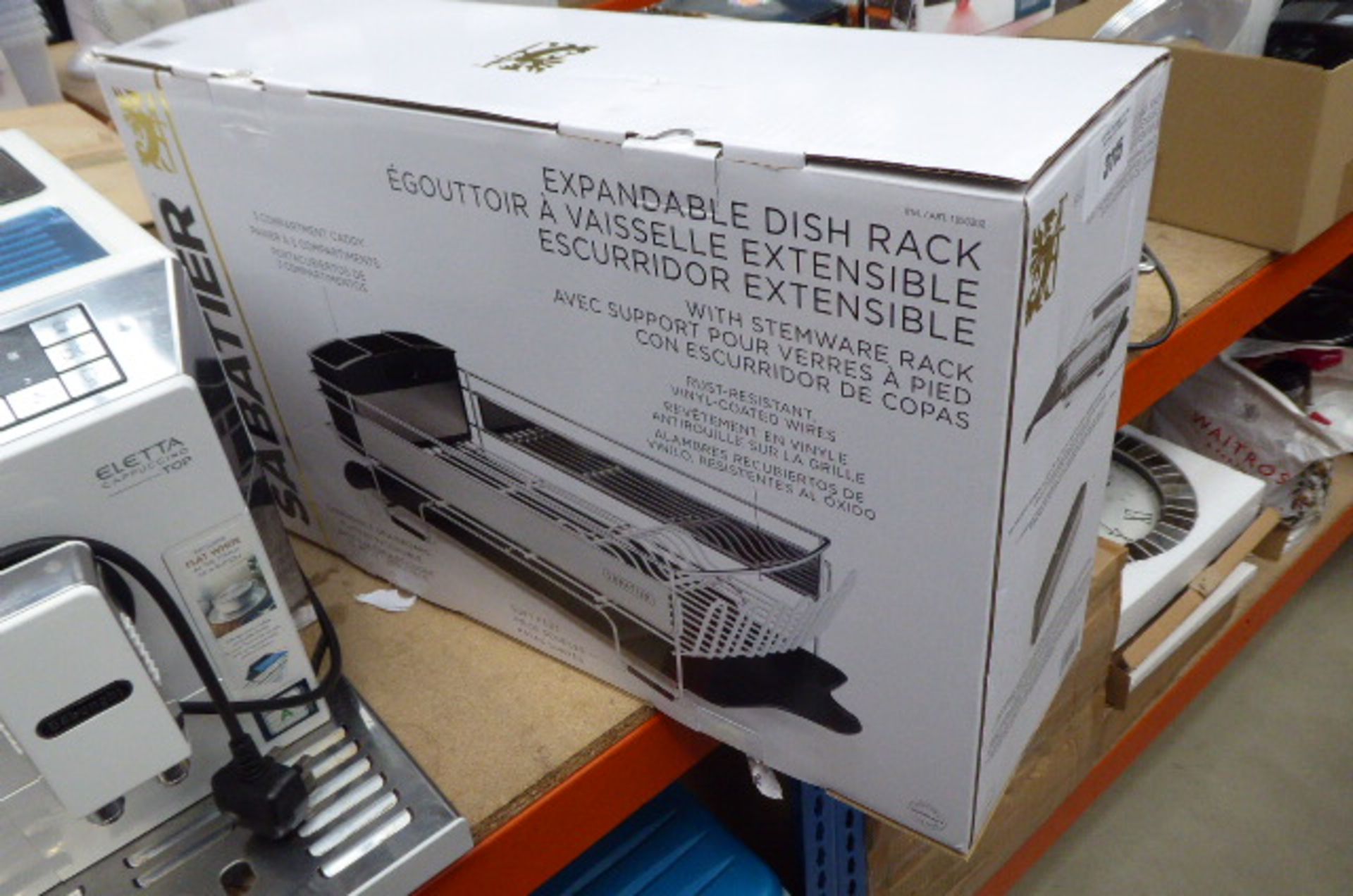 Boxed Sabatier expandable dish rack