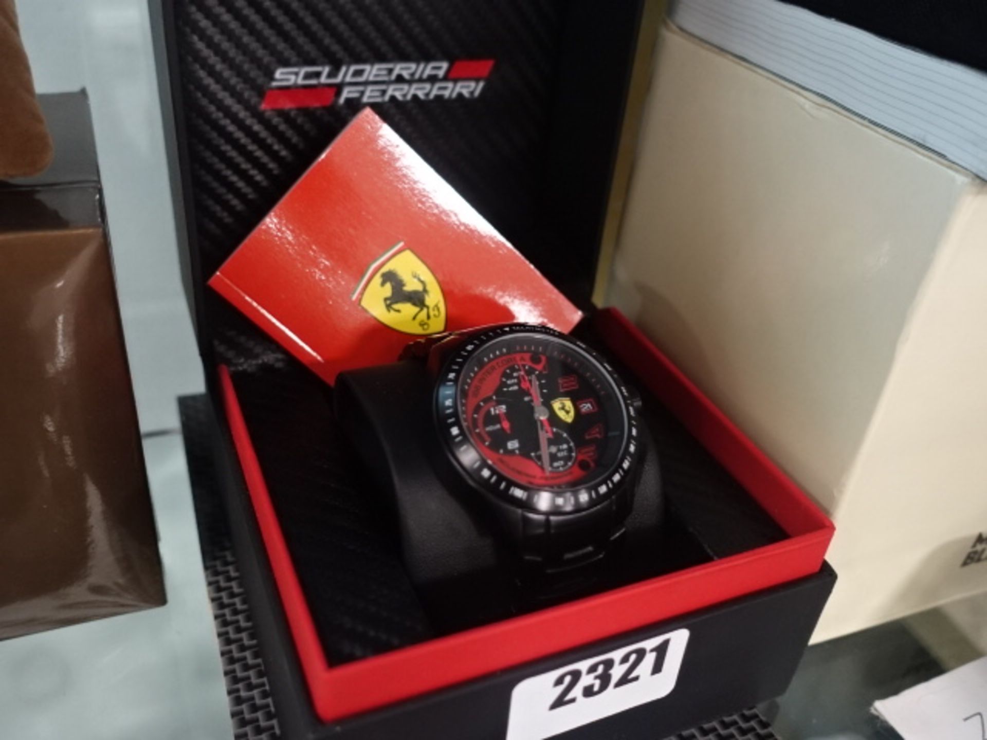 Scuderia Ferrari wristwatch with box and manual