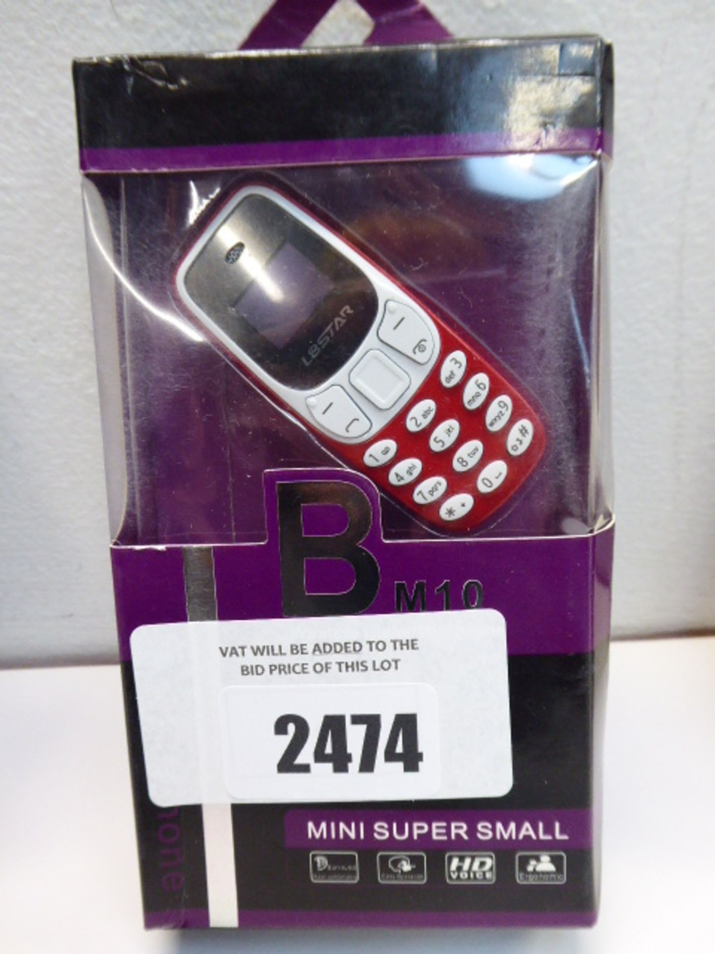 Bm10 mini moibile phone boxed.
