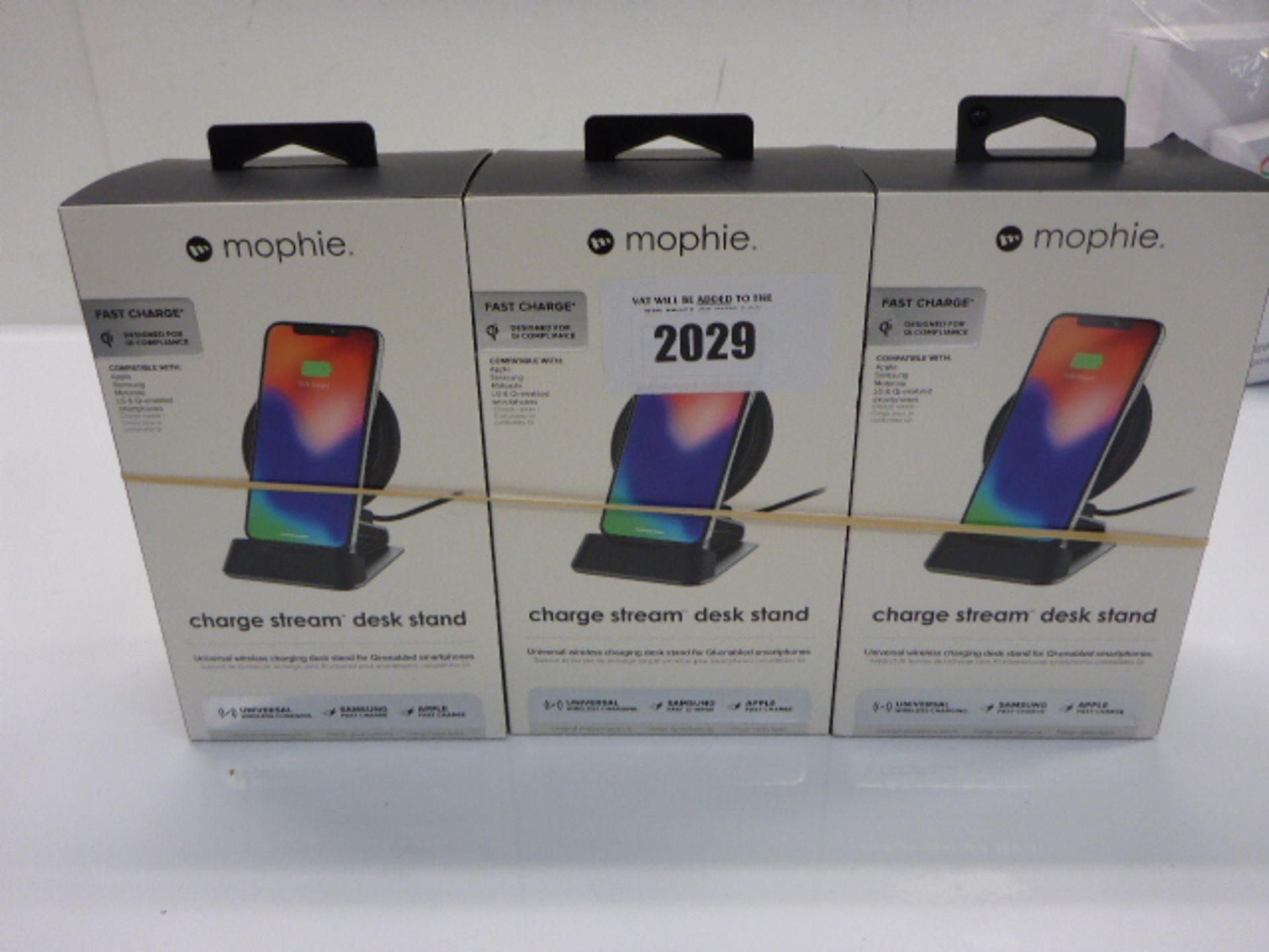 3x Mophie Charge Stream desk stand
