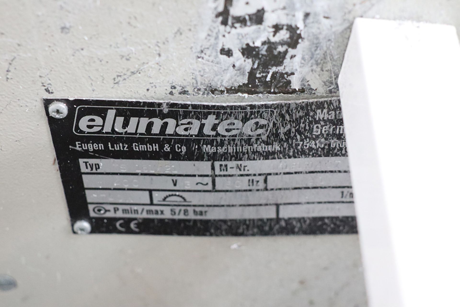 Elumatec TS161/21 twin head bead saw. Serial number 1612120407. Year November 1999 together with - Image 6 of 8