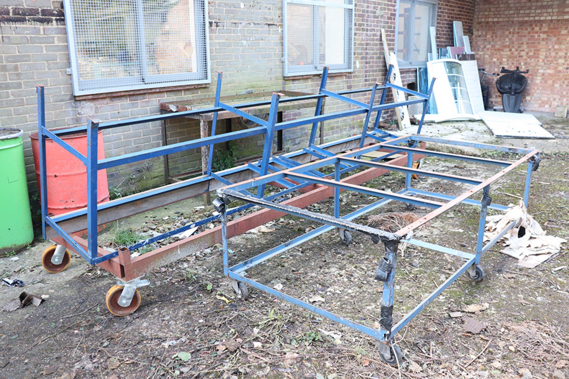 Welded steel angle stock rack (measuring approx 4 metres x 2 metres x 2 metres high) together with 2 - Image 2 of 2