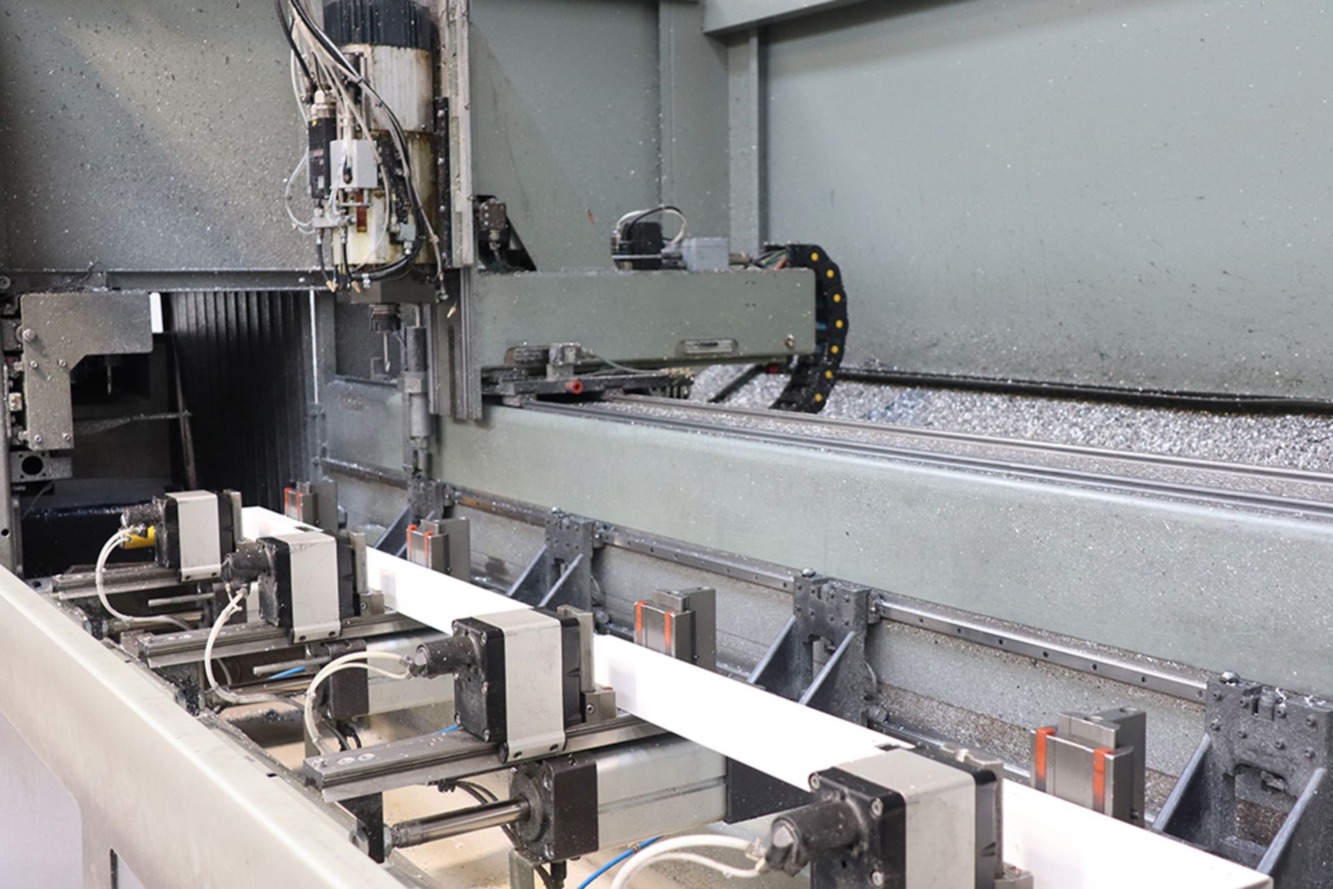 Emmegi Phantomatic T4A CNC profile drilling and cutting machine with SAB 2001 digital control, - Image 4 of 10