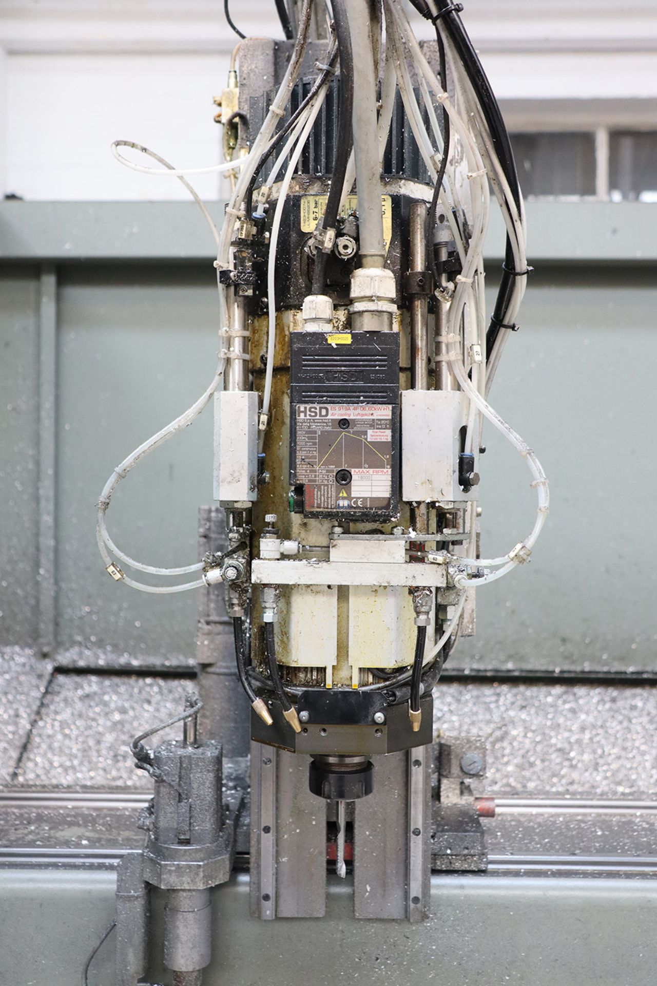 Emmegi Phantomatic T4A CNC profile drilling and cutting machine with SAB 2001 digital control, - Image 6 of 10