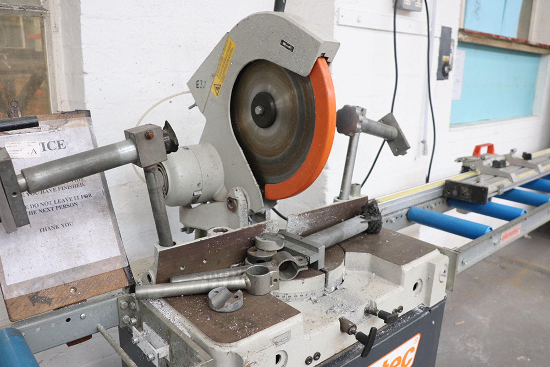 Elumatec MGS 72/10 cut off saw, serial no. 0721040332. year January 2007 - Image 5 of 5