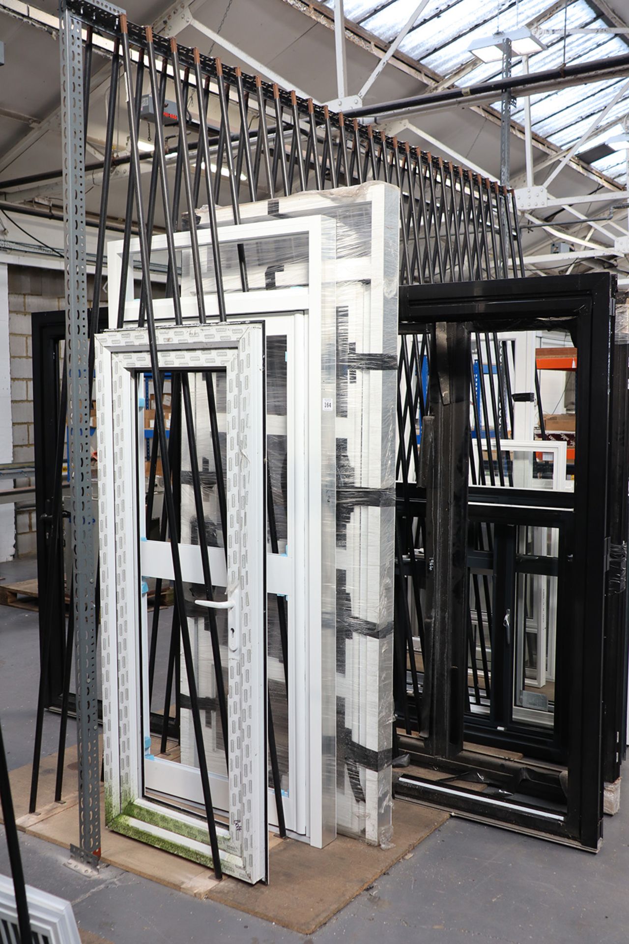 2 bespoke metal angle and alkathene stock racks together with a range of further components - Image 2 of 3