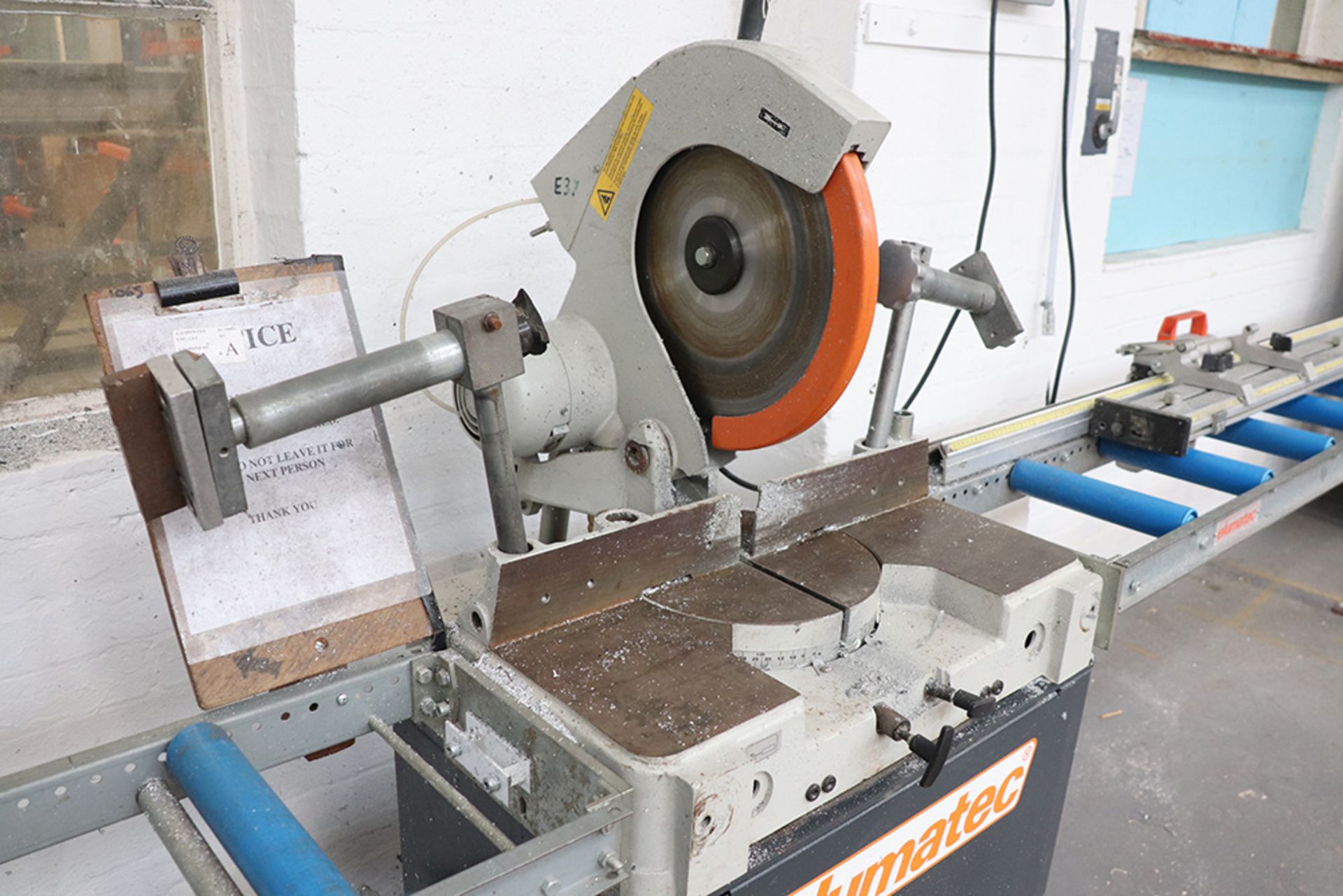 Elumatec MGS 72/10 cut off saw, serial no. 0721040332. year January 2007 - Image 4 of 5